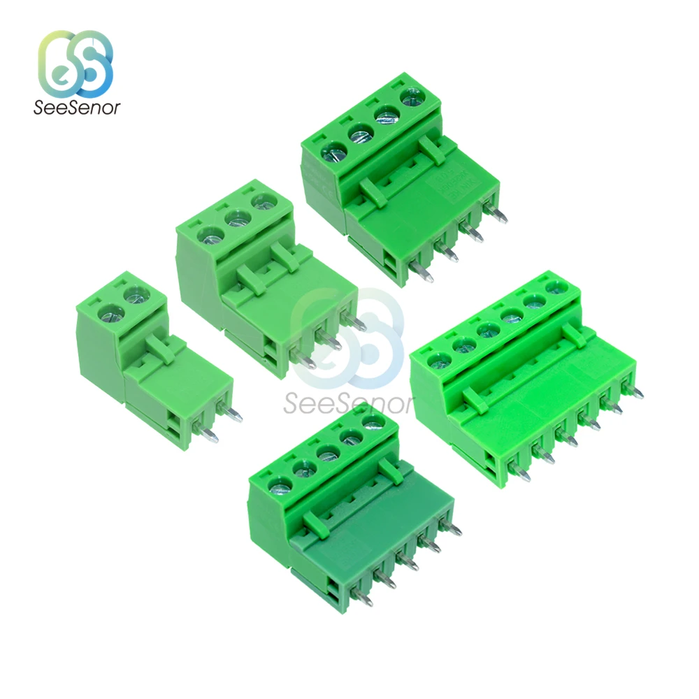 10Pcs KF2EDGK 5.08mm PCB Screw Terminal Block Connector 2P 3P 4P 5P 6P Male Plug Female Socket Pin Header Wire Connector