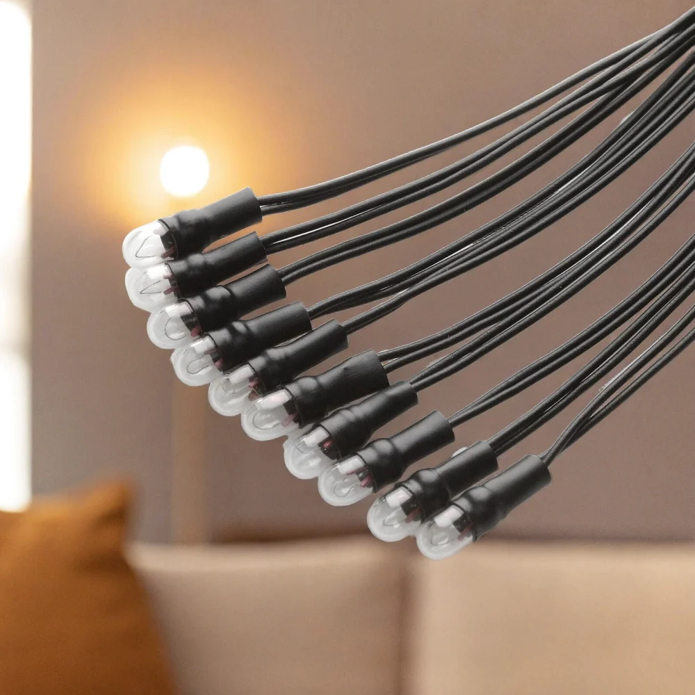 

10 New 8V 50mA Pre-wired Incandescent Bulbs Dial Pointer Scale Indicator Fits Marantz Pioneer and Many Vintage Stereo Receivers