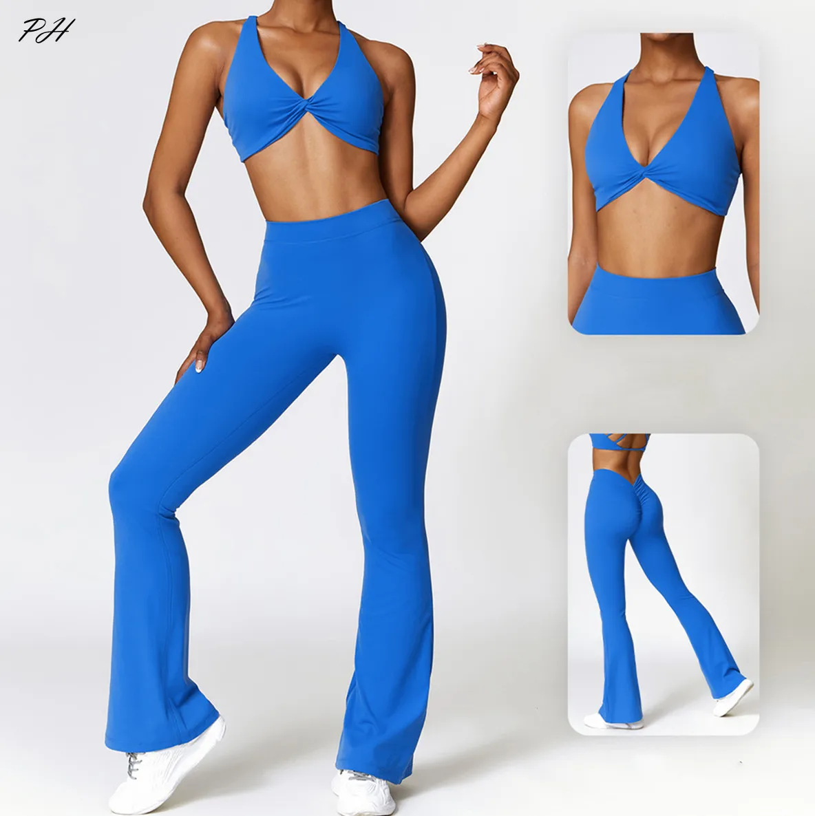 Women Sexy Yoga Tracksuit Gym Fitness Sportswear FashionSport Bra Tops High Waist Tight Leggings Quick Dry Leisure Sport Sets