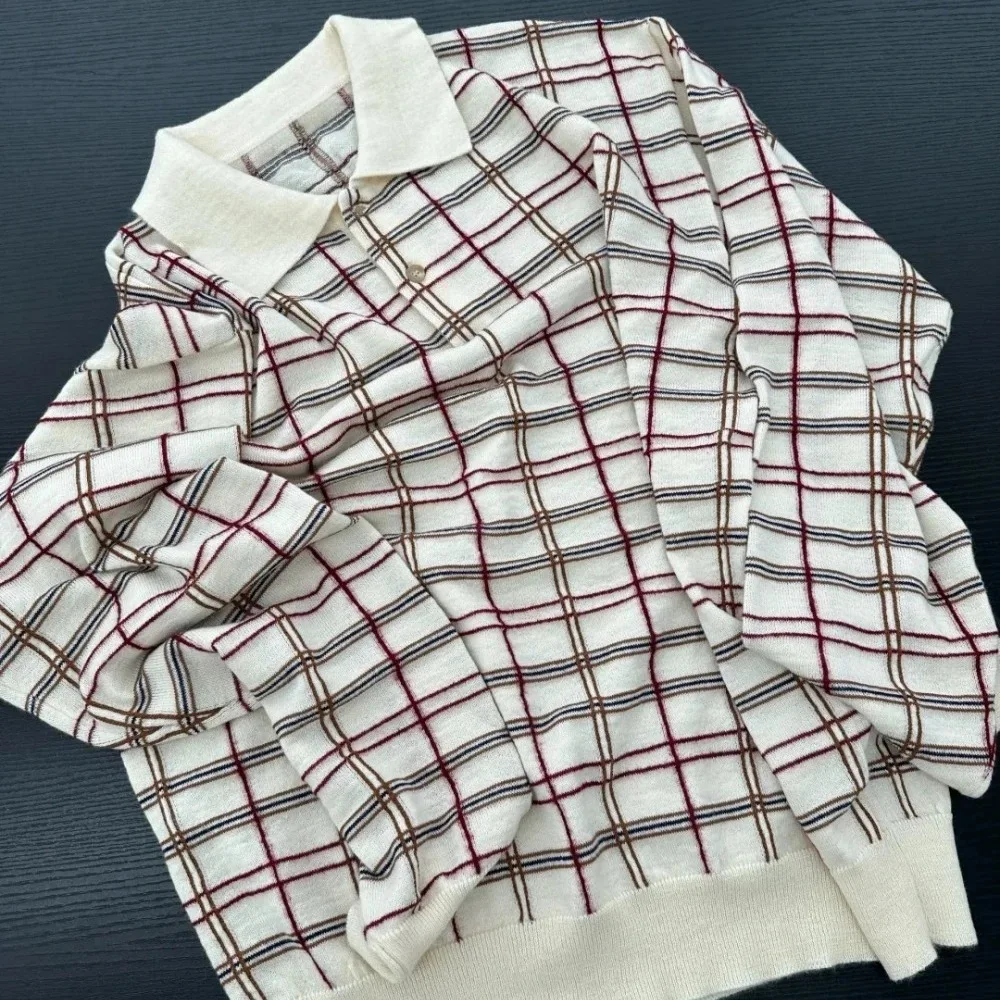 الخريف الشتاء خمر منقوشة محبوك سترة السترة للرجال والنساء #3