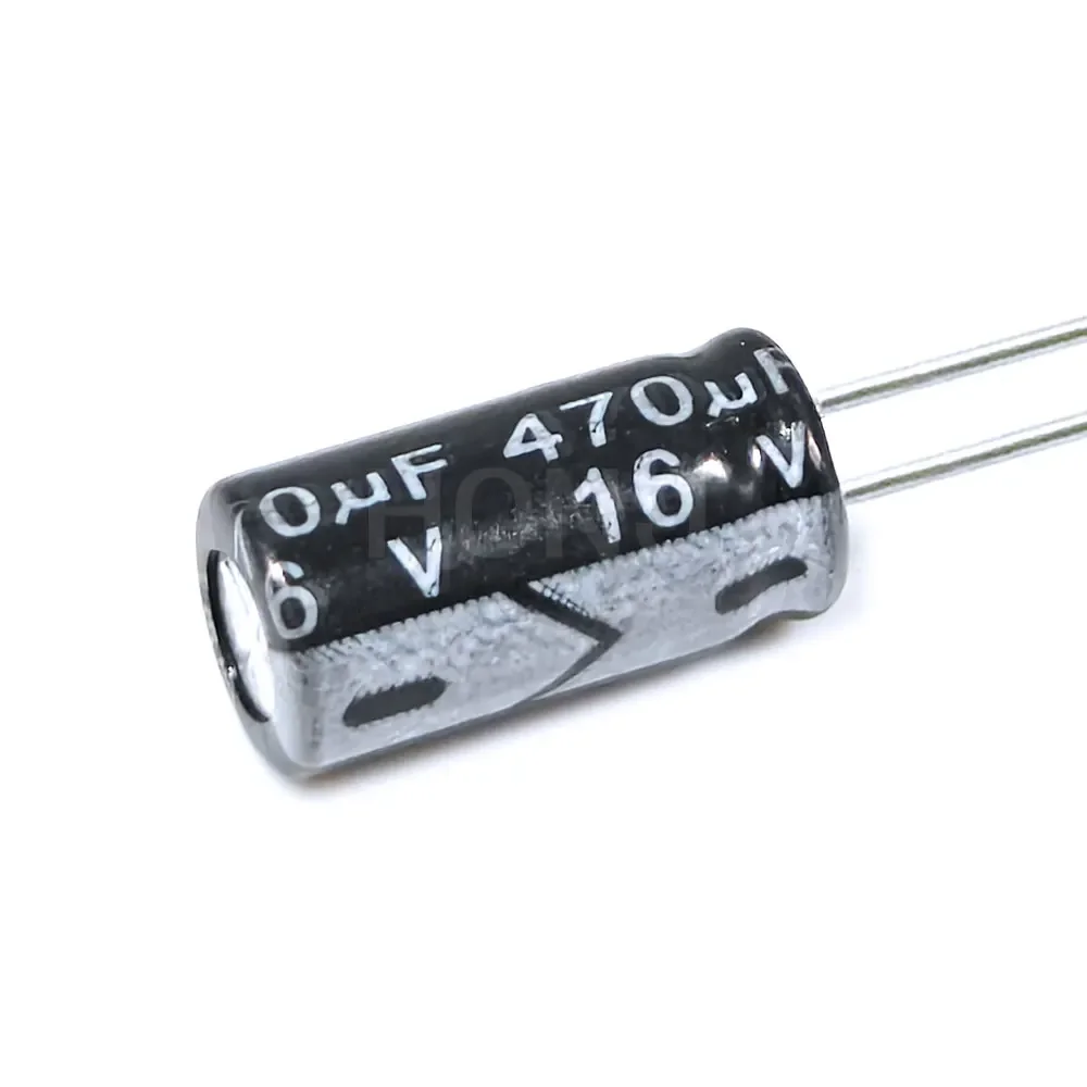 50PCS ​​470uF 16V 470MFD 16Volt 6*12mm Aluminum Electrolytic Capacitor Radial 470mf16v 470uf16v 16v470mf 16v470uf ±20%​​