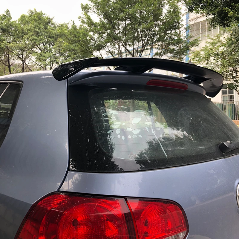 Spoiler de carbono preto telhado, Fender modificação, adequado para Golf 5, 6, 7, 7,5, 8, MK5, MK6, MK7, MK8