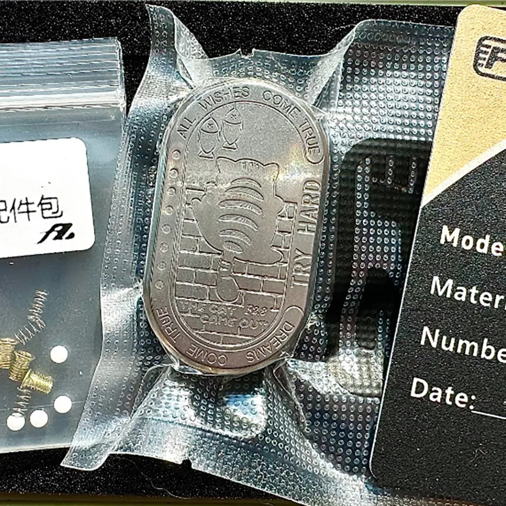 

FZEDC F2.8 Stainless Steel Fidget Slider Rotates Left And Right 360° Push Slider Fidget Toys For Adults