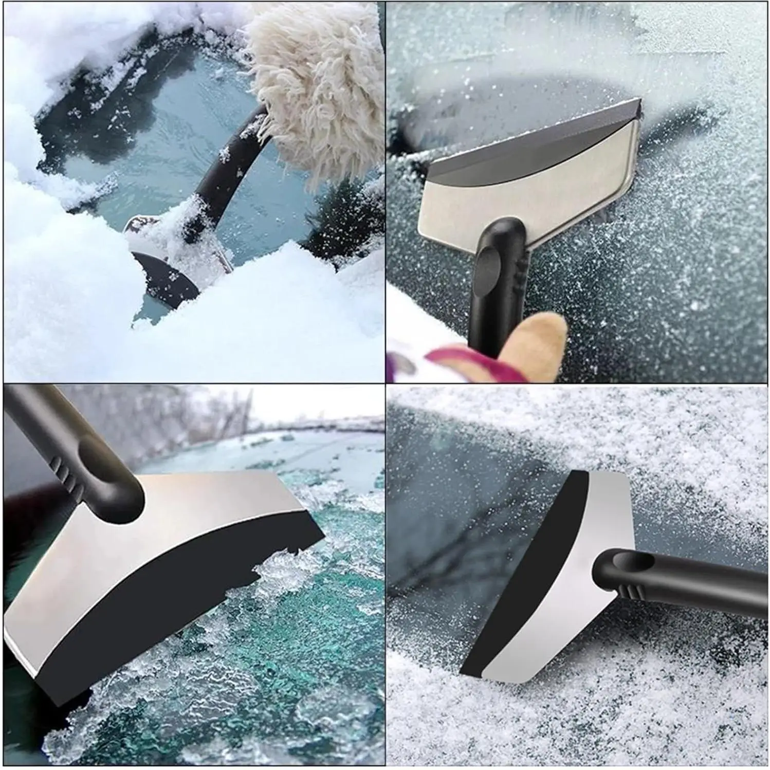 Durable Nylon Blade Car Snow Shovel Multifunctional Auto Ice Frost Removal Accessory