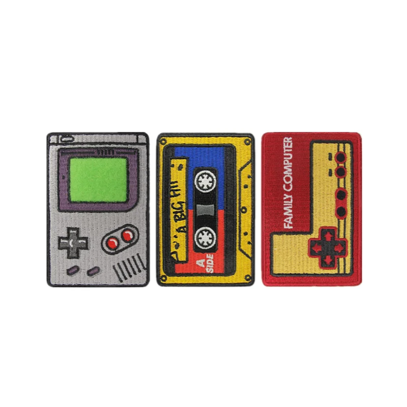 Parche bordado Gameboy retro nostálgico – insignia cinta magnética - imagen 4