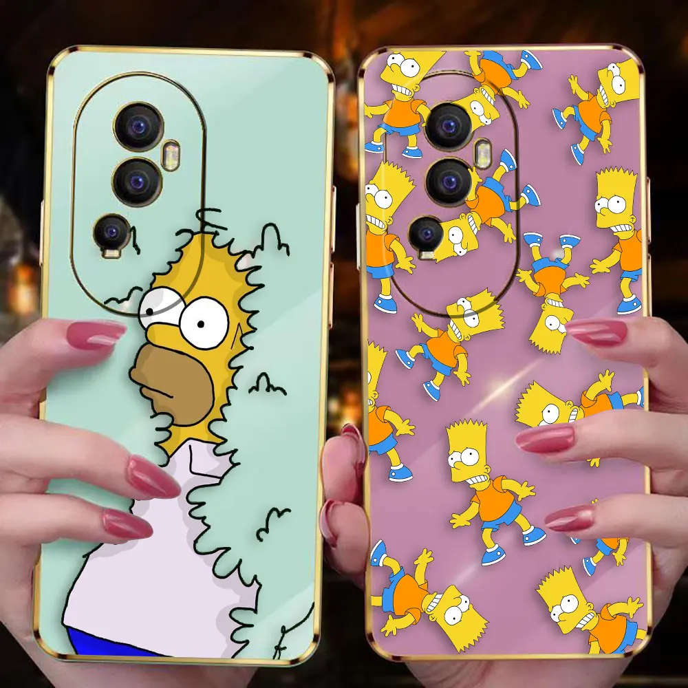 Funny Cartoon H-Homer S-Simpsons Cover Smooth E-TPU Phone Case OPPO RENO 2F 4 5 6 6Z 7 7Z 8 8T 10 PRO PLUS 5G FIND X3 LITE Case