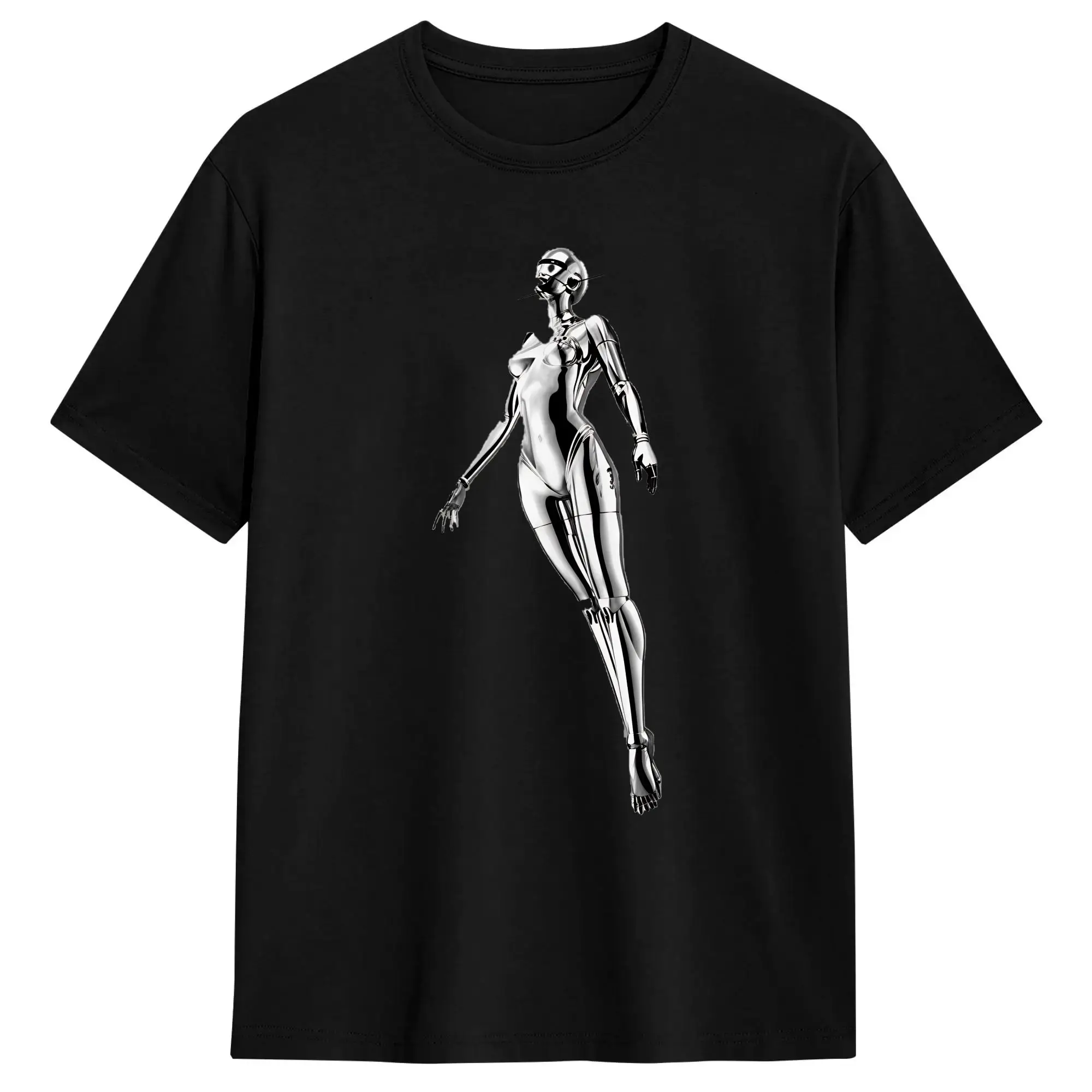 Streetwear T-Shirt Summer The Weeknd Robot Fashion T Shirts  Cotton Tee Shirt for Men Y2K Classic Big Size Short Sleeve Clothes