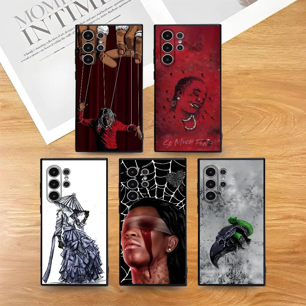 

Pop Rap Music Album Cover Y-Young Thug Phone Case for S series s21 s22 s23 s24 s25 FE Plus Ultra TPU Soft to Skin-friendly case