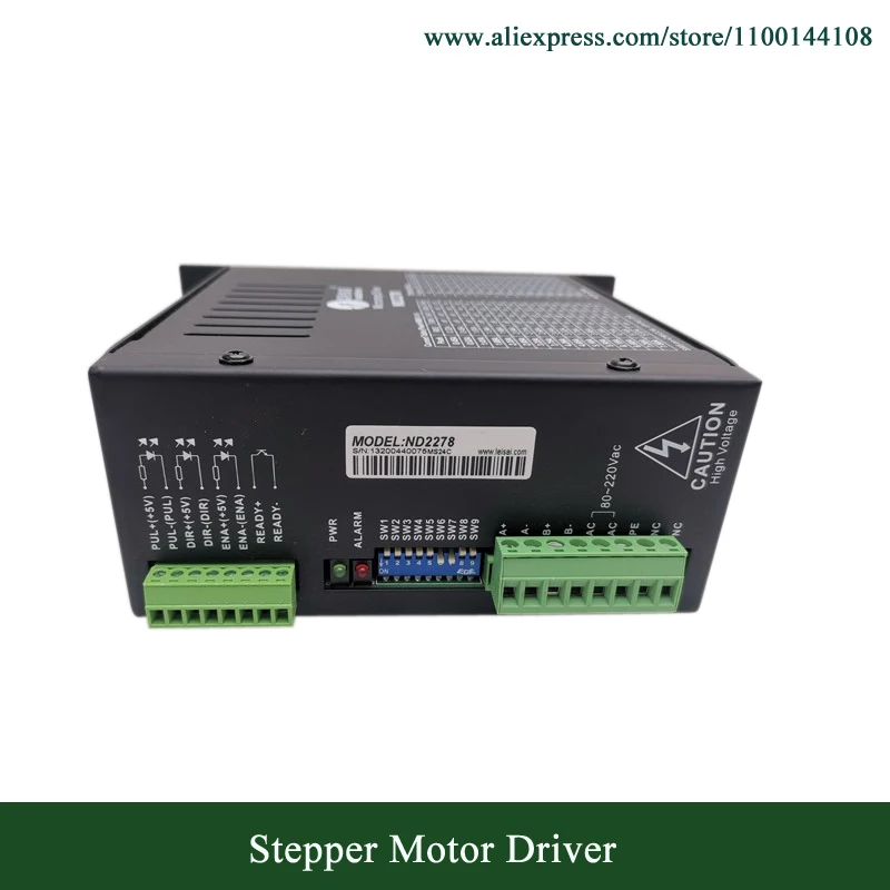 

Leadshine Stepper Motor Driver ND2278 80-220VAC 7.8A 2 Phase Driver