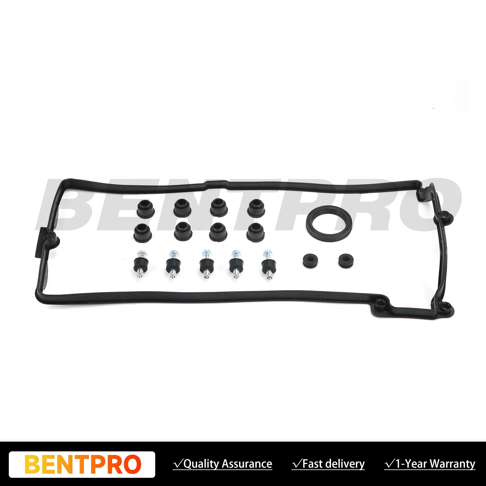 Picture 4: 1 set Valve Cover Gaskets + Plug Tube Seal BMW E60 E61 E62 E63 E64 E65 X5 11127513194 11127513195 1127570219