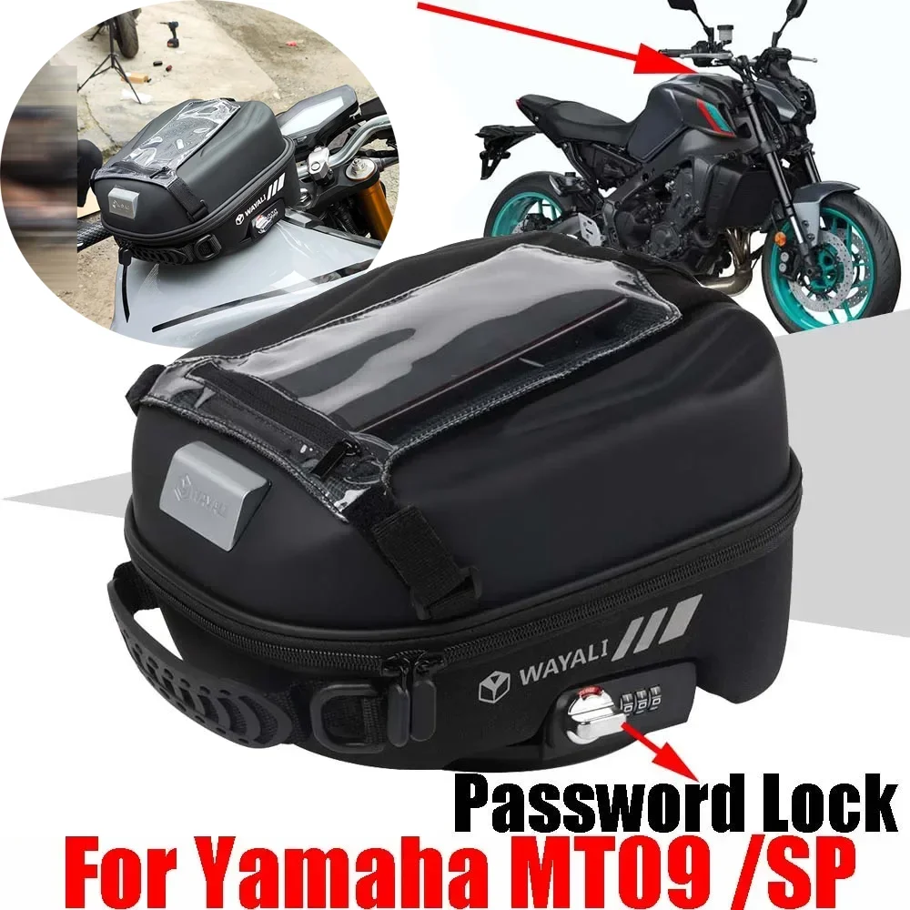 

Tank Bag For YAMAHA MT09 MT-09 SP FZ09 FZ-09 2014 - 2024 Accessories Luggage Tanklock Storage Bag Backpack Phone Navigation Bag