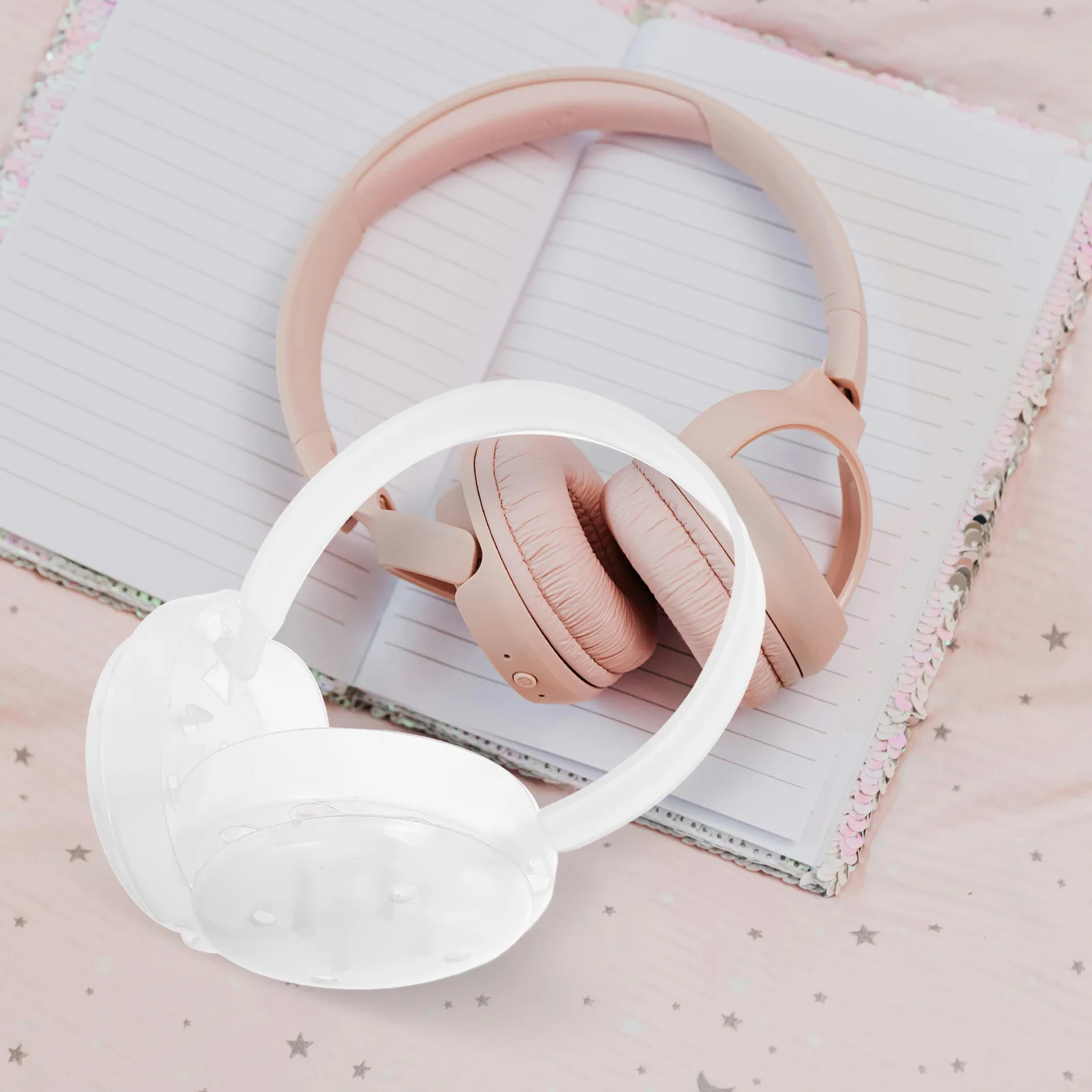 

4 Pcs Earmuff Stand Cushion Covers for Cold Weather Diy Making Rack Shelf Warmer Muffs Kids Transparent Child