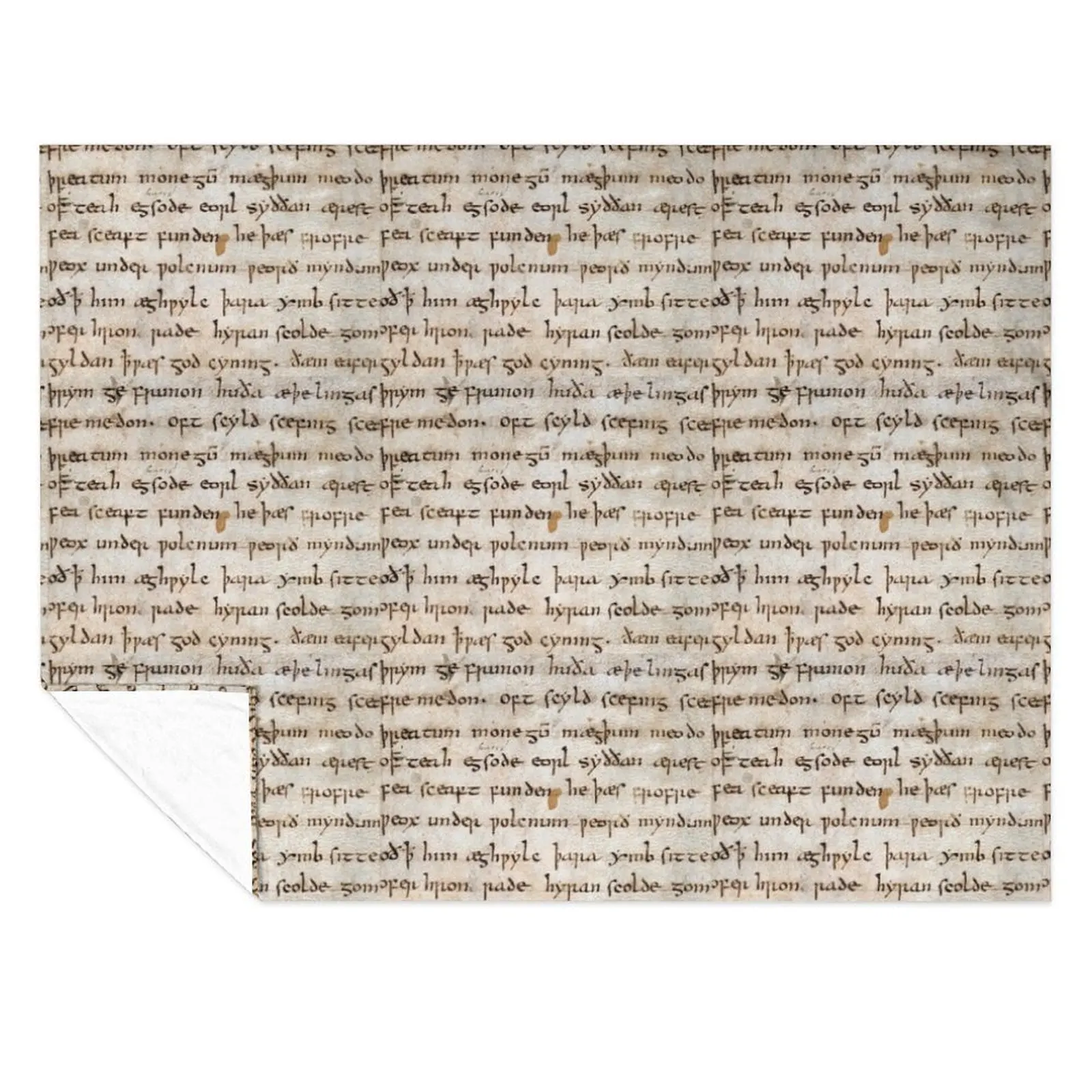 

Oldest Beowulf Epic Cotton MS Vitellius A.XV Throw Blanket Soft Plaid Bed linens Decorative Beds Fashion Sofas Blankets