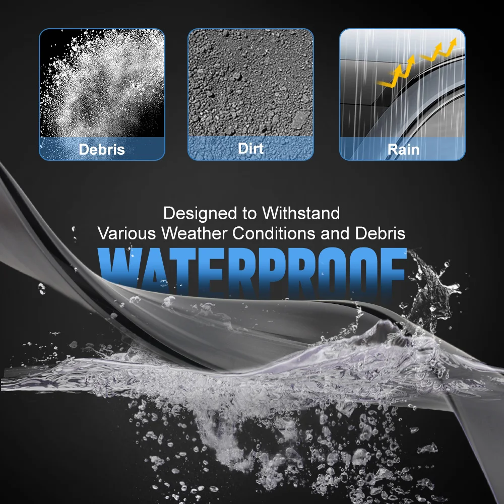 2 قطعة سقف بالتنقيط صب الجانب إنهاء شريط عازل المطاط الأسود لتويوتا هايلكس فيجو SR5 2005-2014 75551-0K011 75552-0K011