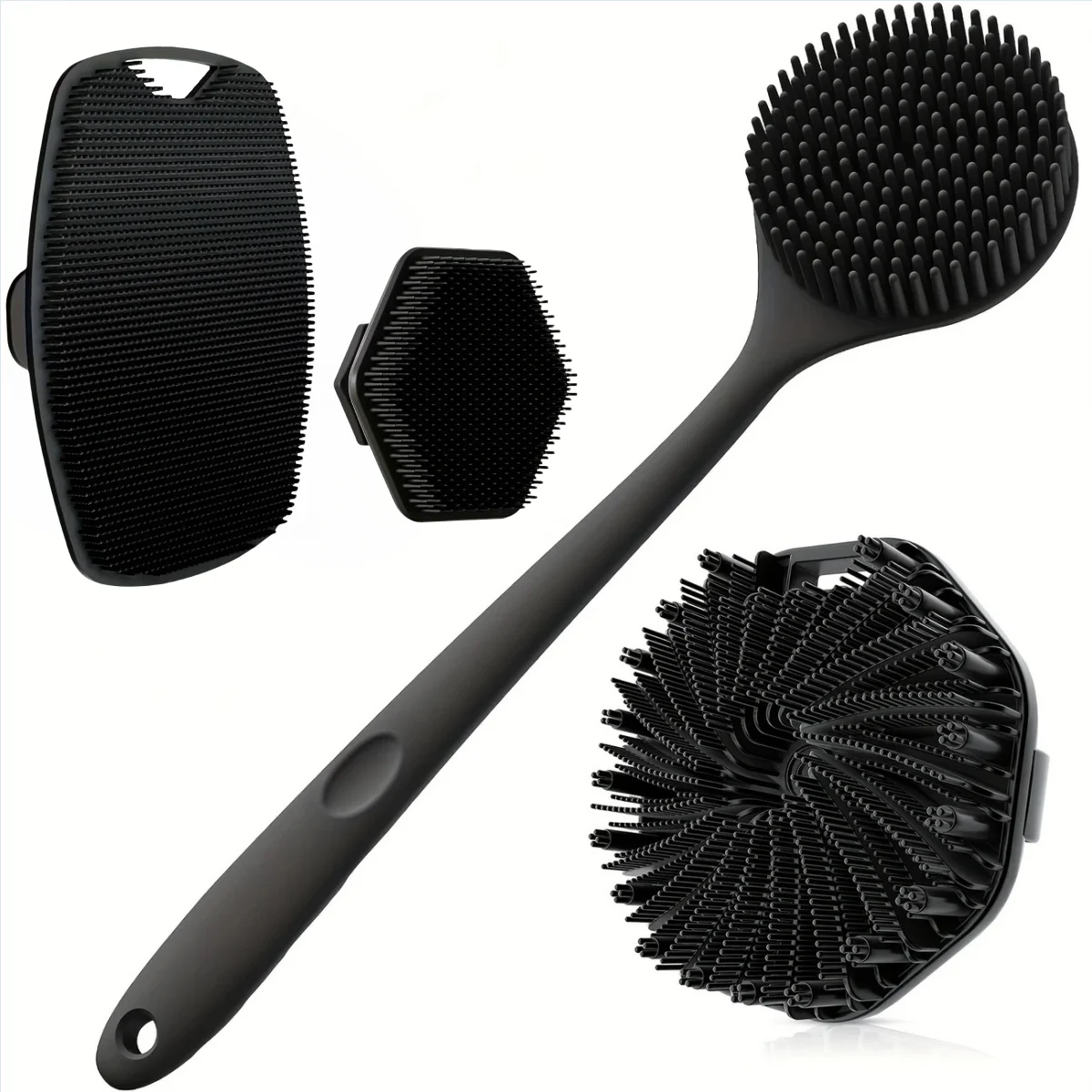 

Silicone Bath Brush Four-Piece Set