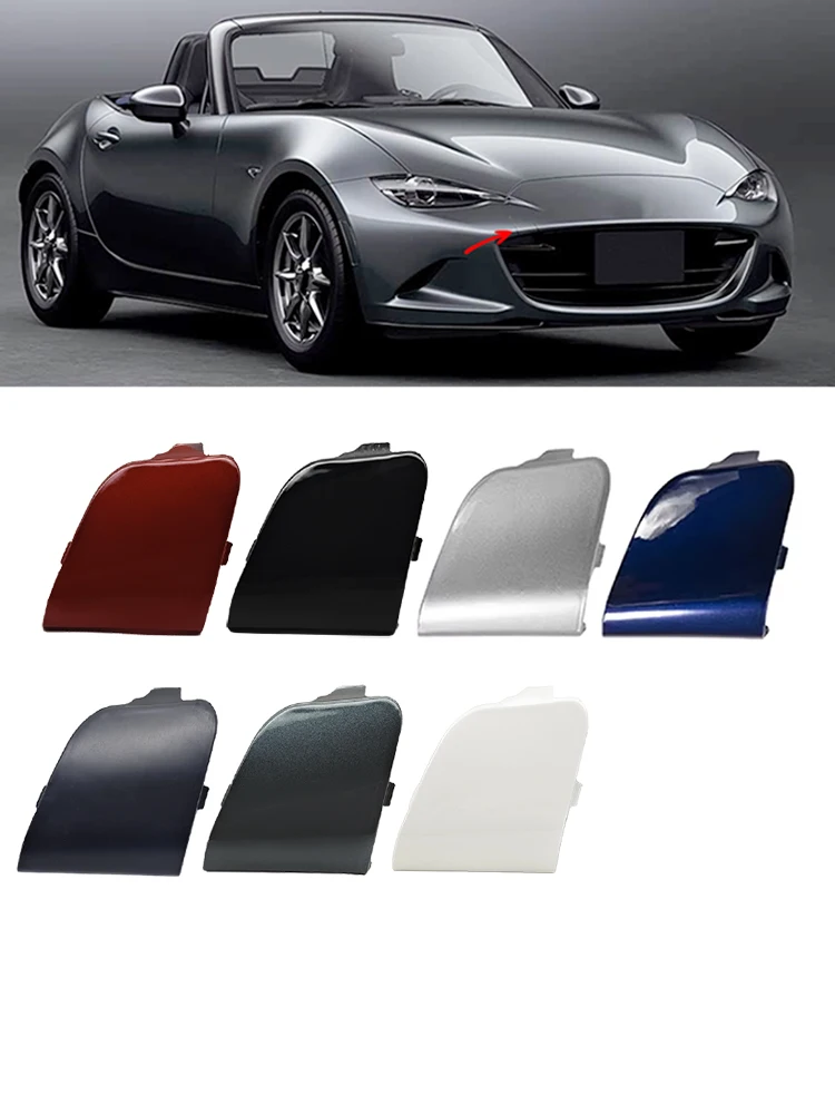 Personalización del cliente para Mazda MX5 2016 2017 2018 2019 2020 2021 2022 2023 gancho de remolque de parachoques delantero cubierta de orificio de ojo tapa de remolque
