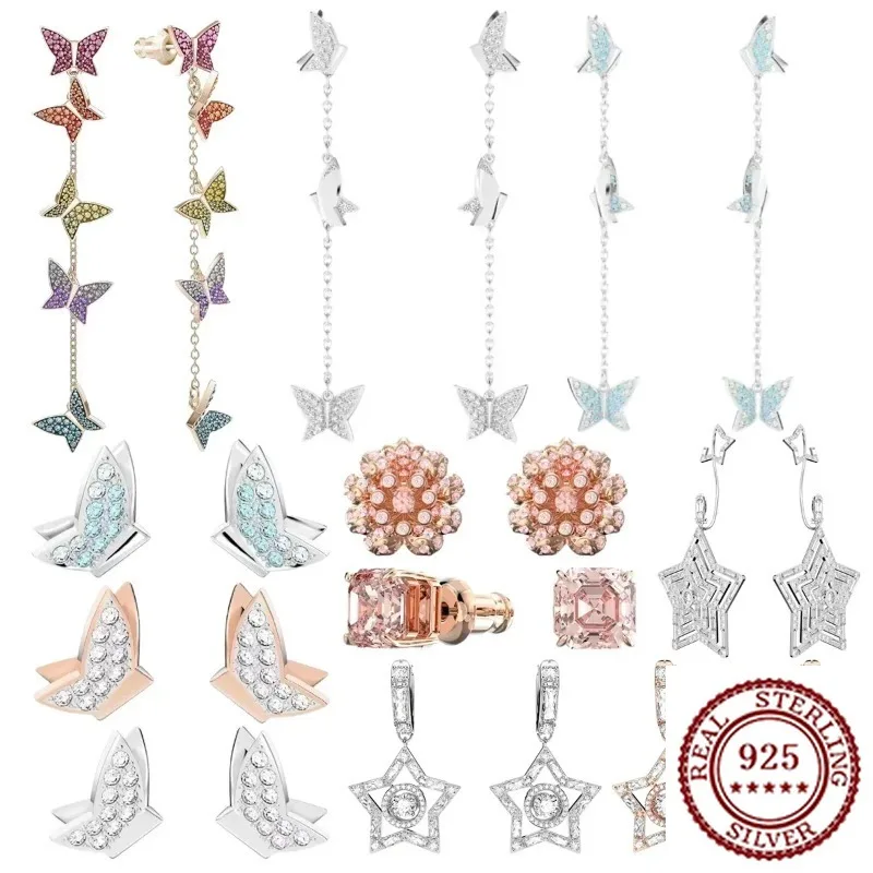 

2025 New High Quality Luxury Millennium - Bamboo Star Butterfly Series Earrings S925 Pure Silver