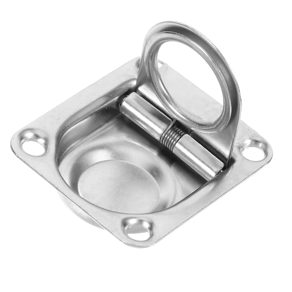 

Stainless Steel Pull Ring Boat Hatch Handle Hidden Door Latch Yacht Accessories Deck Hatch Flush Handle Recessed