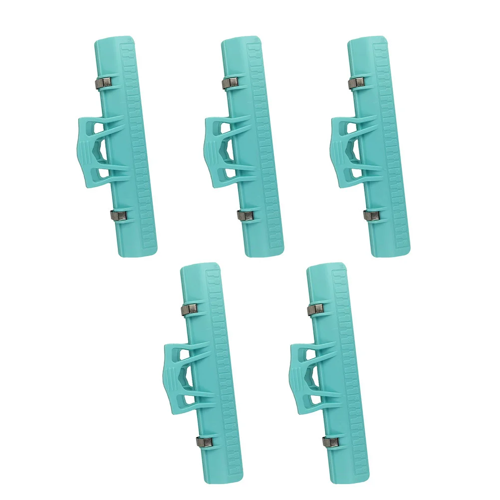 

5 Pcs Score Clip Clips Page Holder Binder Paper Note Document Paperclip Multifunction Bookmark