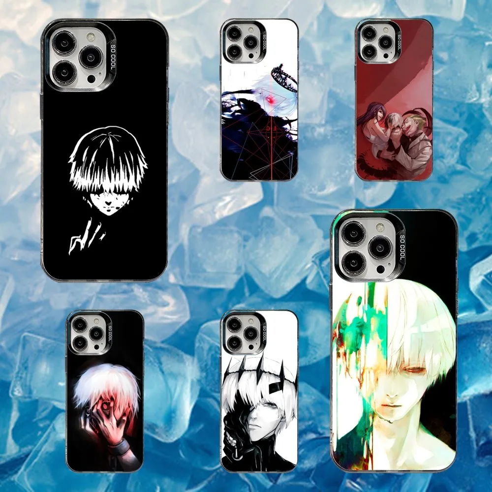

Anime K-Kanekis Phone Case For iPhone 16,15,14,13,12,11,Mini,Pro,SE,MAX White Matte Shockproof Cover