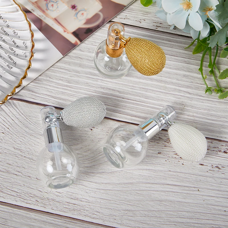 15ml Balloon AirBag Perfume Bottle Spray Atomizer Refillable Round Luxury Portable Transparent Empty Glass Spray Atomizer Bottle