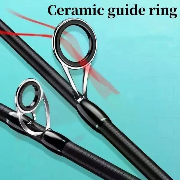 إغراء الصيد رود 180 سنتيمتر/6 قدم ألياف الكربون الصب الغزل قضيب 2 قسم القطب باس