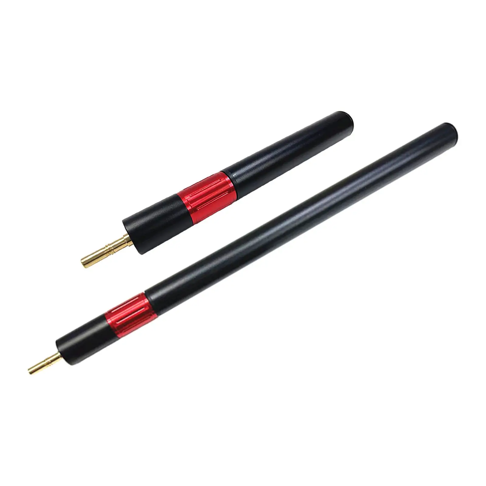 Billiards Cue Extension Attachment Telescopic Aluminum Alloy Pool Cue Extension Rod End Lengthener for Billiard Enthusiast