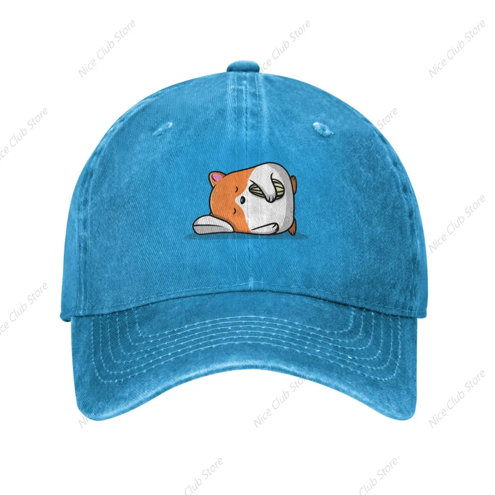 Schattige Hamster Slaap Baseball Cap Vrouwen Mannen Hoed Vintage Cowboy Hoeden Trucker Zonnehoed