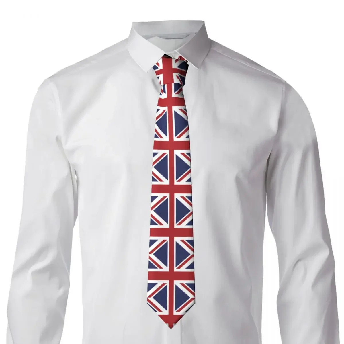 British Flag Tie Abstract Stripes Graphic Neck Ties Retro Trendy Collar Tie Men Wedding Necktie Accessories