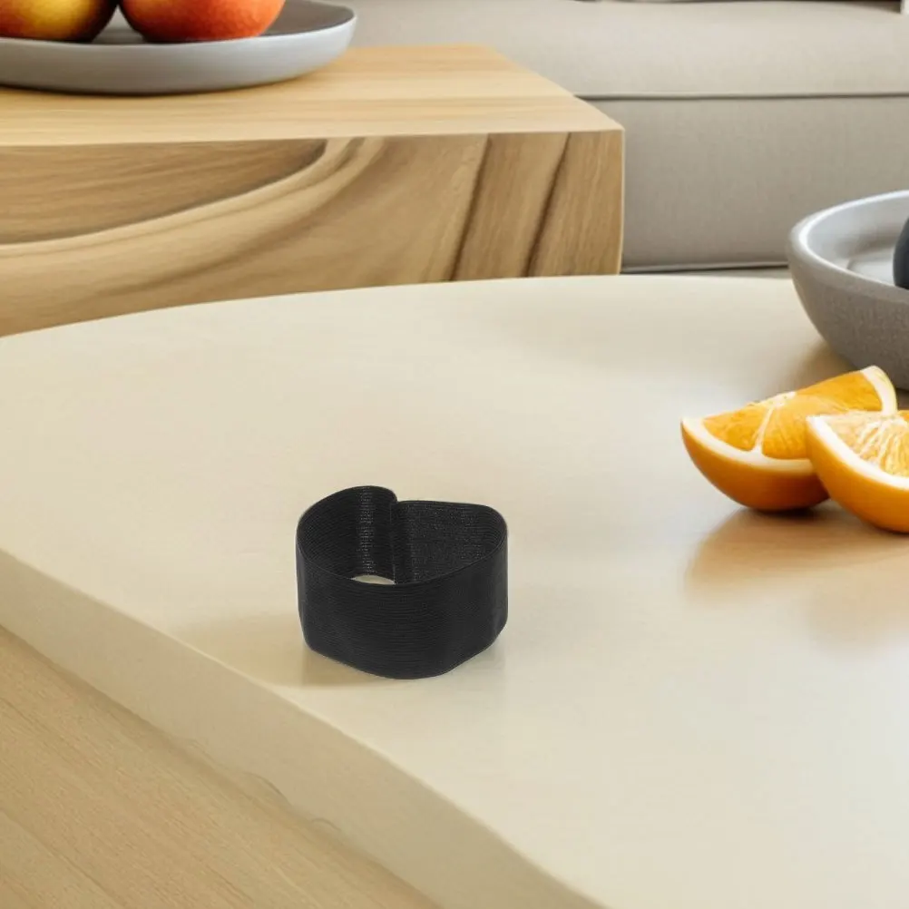 8 قطعة شارات جنازة سوداء مرنة مريحة تناسب جميع أحجام الذراع أربطة للذراع أسود كرة القدم شارة جنازة الحداد الفرقة #4