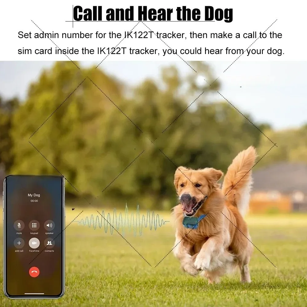 Tracker IP68 Waterproof Pet Locator with E-shock for Hunting Dog Hound Gundog Live Tracking Device