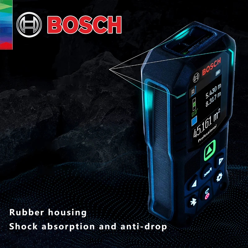 Bosch GLM 50-27 CG Green Beam Laser Meter, Compact & Shockproof, Perfect for Accurate Measurements in Bright Environments