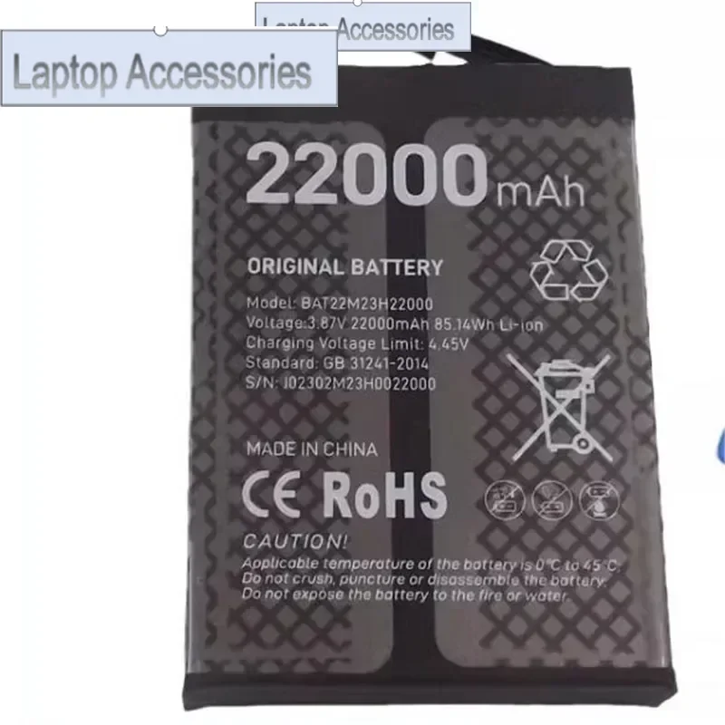F HJ   production date for DOOGEE S100 Pro battery 22000mAh Long standby time for Doogee S100 Pro battery