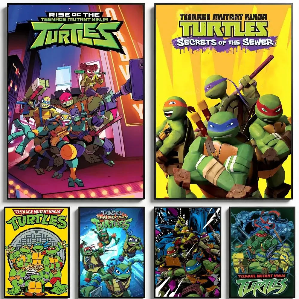 Character Teenage Mutant Ninja Turtles Poster HD Printing Boho Aesthetic Style Wall Art Home Decor For Living Room Bedroom Gift