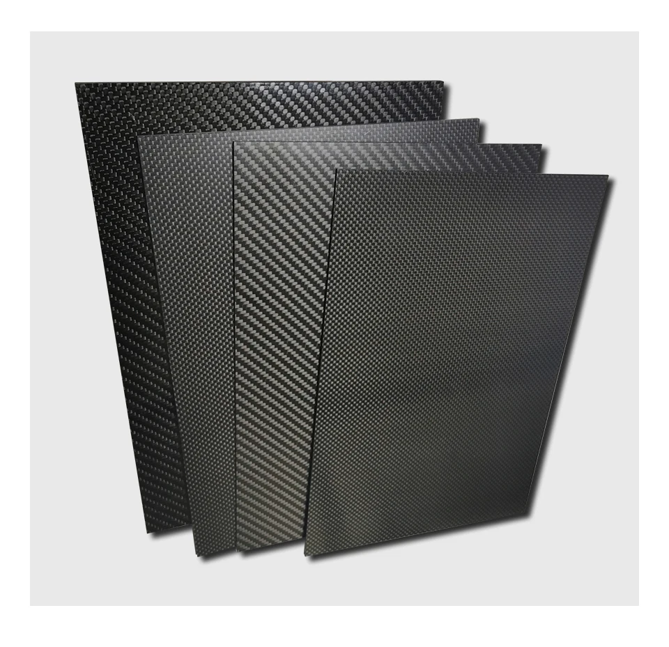 400x500mm Thickness 0.2 0.4 0.5 0.6 0.8 1.0 1.2mm Full 3K Carbon Fiber Board Sheet Panel For RC Model