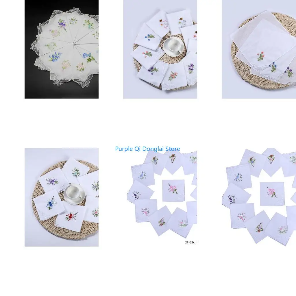 l21e-5-pcs-set-11x11-polegada-lencos-quadrados-algodao-feminino-floral-bordado-com-borboleta-renda-bolso-lenco