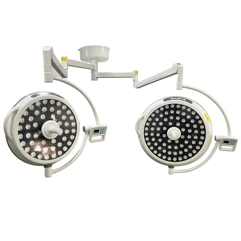 LED Double Dome Shadowless Surgical Light for Operating Room Ceiling Mount