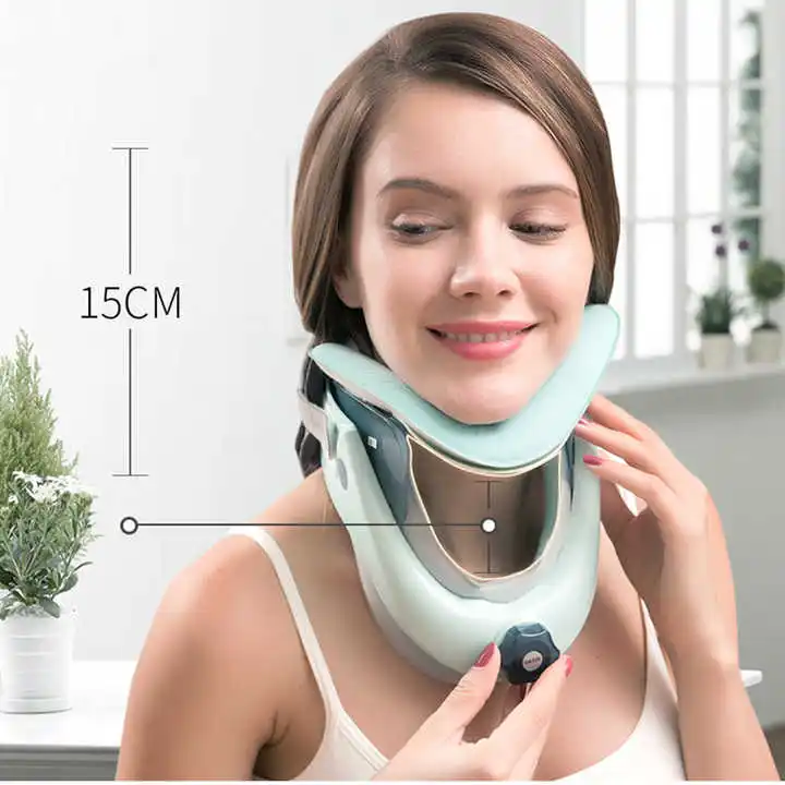 Air sac Adjustable Neck Stretcher Collar for Home Traction Spine Alignment Cervical Neck Traction Device