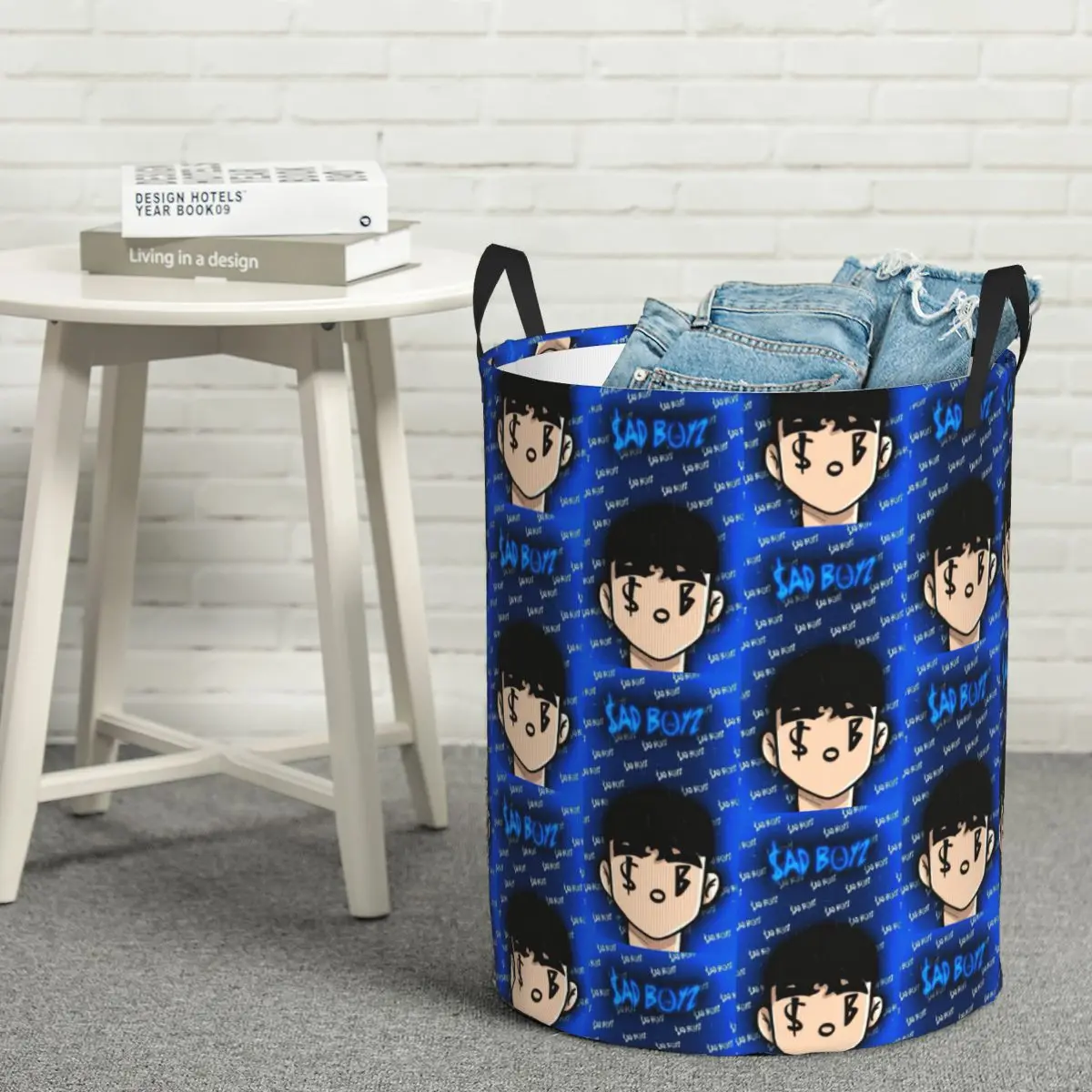 Colector de lavandería Junior H Sad Boyz Corridos Tumbados México cesta de lavandería plegable cesta de lavado de bebé organizador para el hogar