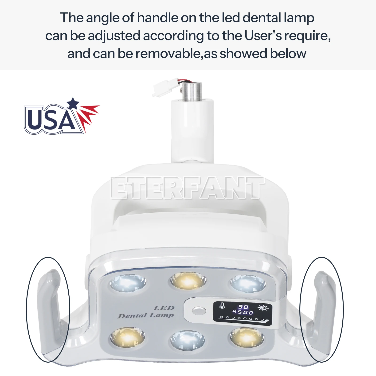 Dental 8W 6 LED Oral Lamp Light Induction Sensor For Chair 26mm/22mm/9W 6 LED φ22mm Interface/36W Ceiling/55W Mobile LED Lamp