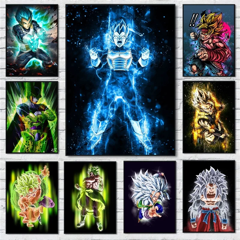 

Classic Japanese Bandai Anime Dragon Ball Canvas Pictures Decoration Paintings Poster HD Prints Decorations Living Room Painting