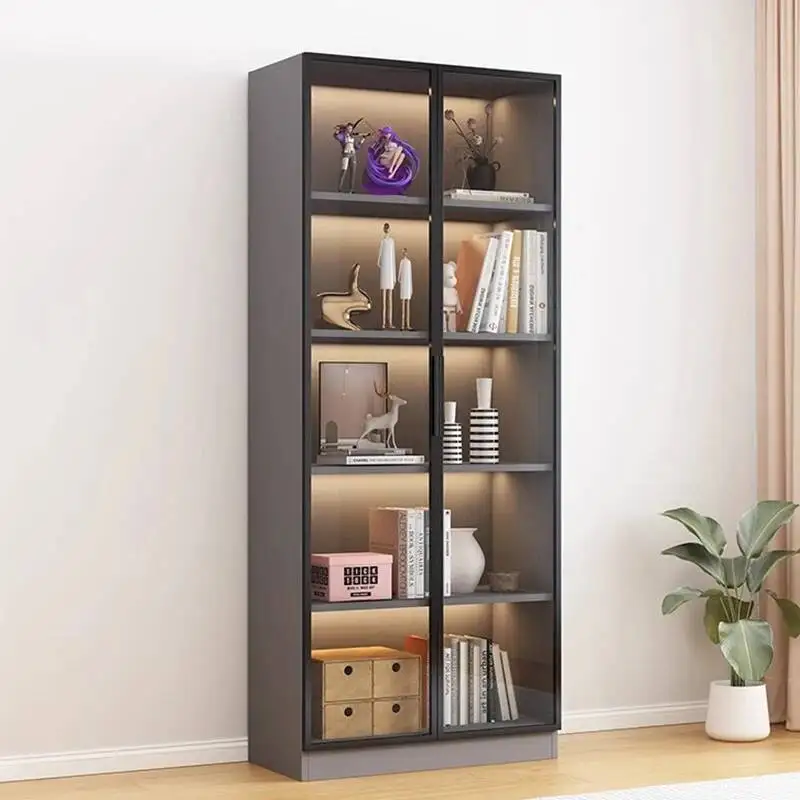 China Librero Living Room Cabinets Mobile Decor Storage Cabinets Bookcase Magazine Racks Wood Gabinete Chinese Style Furniture