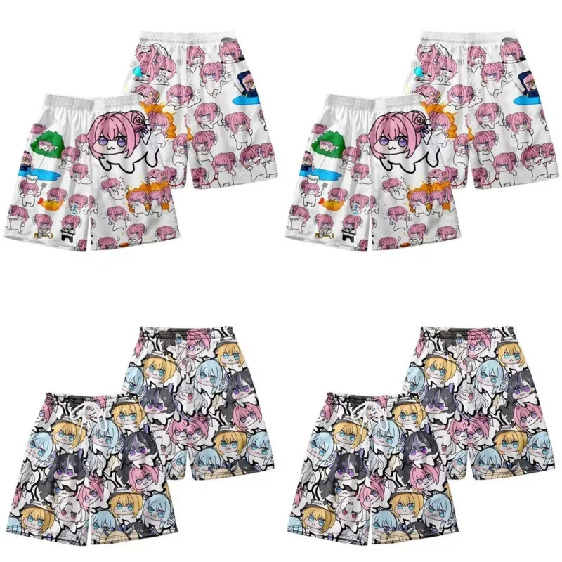 

3D Dorothy Tops&Tees JK Y2K T-shirt Men Women Japan Pink Hair Dorothy Doro Peripheral Print Versatile Casual Summer Shorts New
