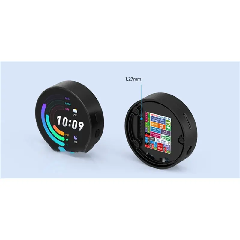 Плата разработки ELECT-ESP32-S3 для Xiaozhi 1,85-дюймовый круглый ЖК-дисплей N16R8 Deepseek AI, робот для голосового чата ESP32-S3, 1,85-дюймовый ЖК-дисплей