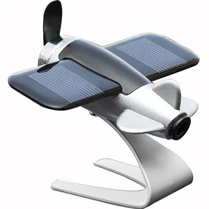 --New 2025 Solar Aircraft Car Scented Ornament Car Perfume Creative Car Interior Center Console Car Ornament