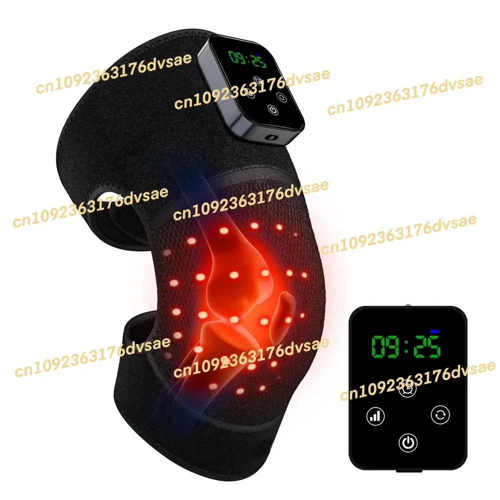 

In Stock Cordless 660nm 850nm Infrared Light Heating Knee Massager Elbow Pads Shoulder Wrap Red Light Therapy for Knee