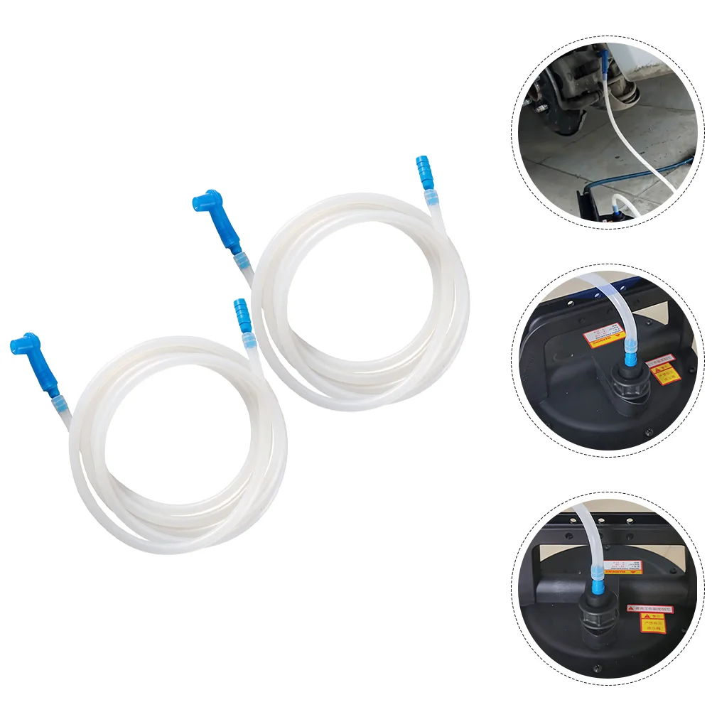 

2 Pcs Oil Change Tool Hose Brake Fluid Connector Bleeder Car Modification Changer Accessories