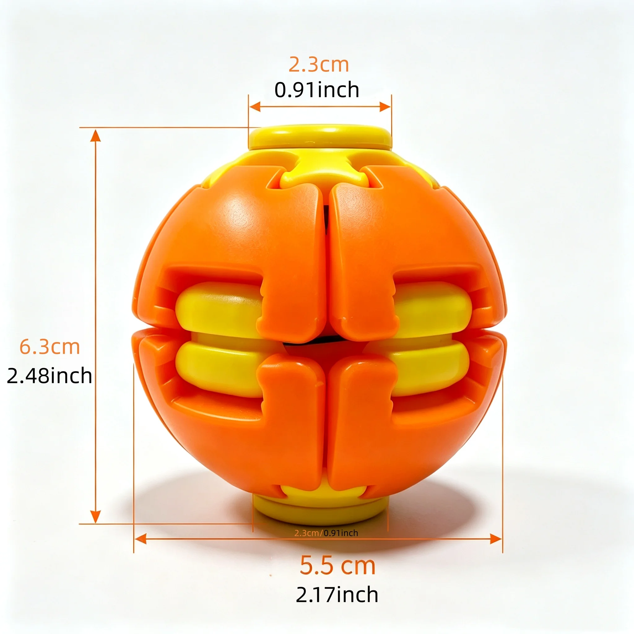 Fidget Spinning Ball Toy, 3D Gear Stress Relief Puzzle, Anti-Anxiety Sensory Calming Fidget for Adults, Portable Gift