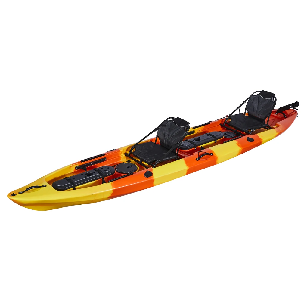 4.5m Polyethylene Paddle Rowing Kayak For Fishing Surfing Cruising Single Paddler No Inflatable Kayak For Rivers