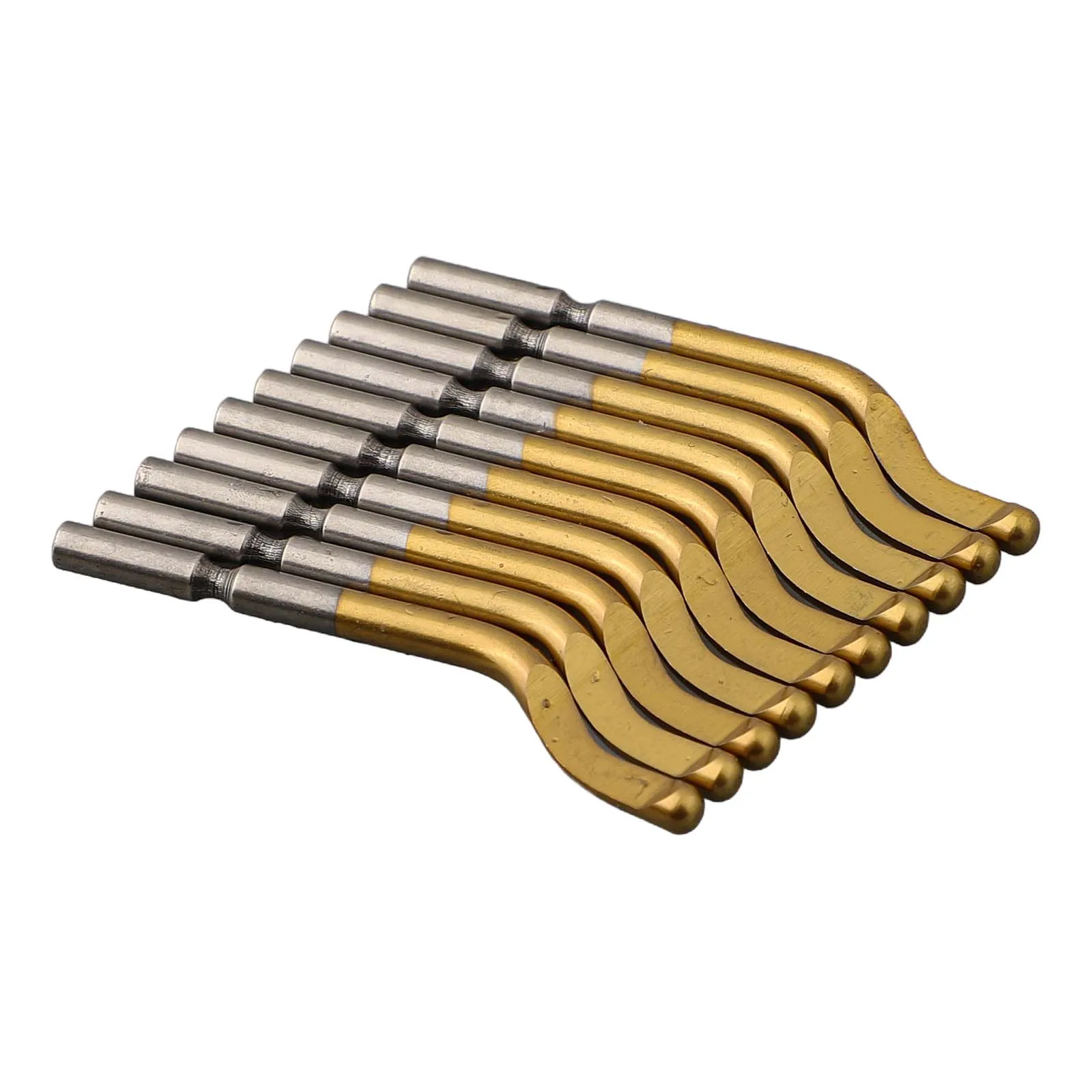 

For Aluminum For Copper Deburring Scraper Scraper Blade Manual Deburring Manual Deburring Gold Color 10pcs Set 40 Degree Angle